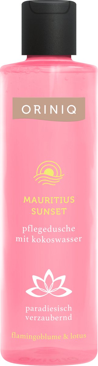 ORINIQ Douchegel Mauritius Sunset 250 ml | Verzorgende Douchegel met Kokoswater - Flamingobloem - Lotus - Douchegel Verzorgend