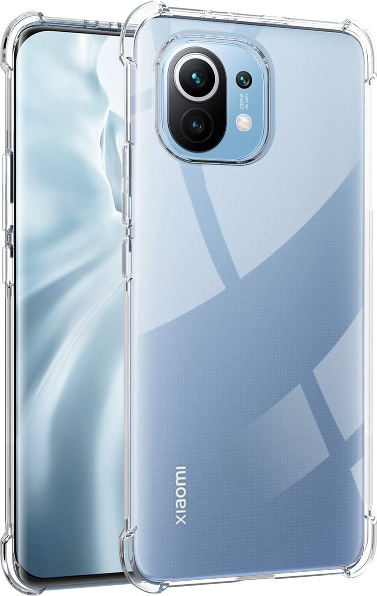 Hoesje voor Xiaomi Mi 11 5G backcover Shockproof siliconen Transparant