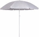 Zoem - Parasol - Inclusief houder - Strand - Grijs - Lichtgrijs - Strong - Winddicht - Windsterk - Zon - Paraplu - Parasolhouder