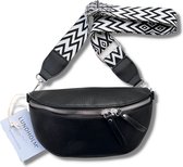 Lundholm heuptasje dames festival zwart - bag strap tassenriem met schouderband voor tas - kado vrouw, cadeau voor vriendin - moederdag cadeautje | Scandinavisch design - Styrsö serie