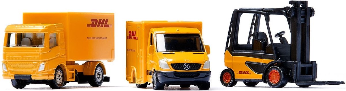 SIKU Super DHL Logistiek set: truck, heftruck en bestelbus thumbnail 4