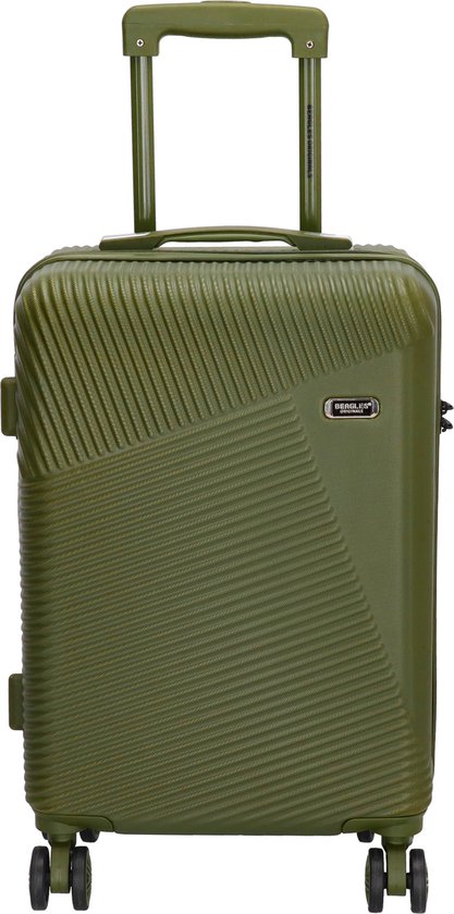 Beagles Originals Easy Travel Handbagage Koffer - 55 cm - 38 liter vaderdag tip! - Olijfgroen