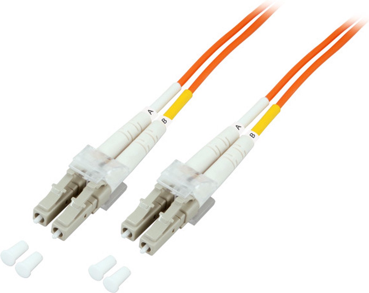 Glasvezel kabel 10 meter LC OM1 Oranje