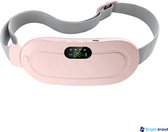 Brightbrand® - Menstruatie warmteband - Menstruatie pijnverlichting - Massagekussen - Menstruatie band - 3 Warmtestanden - Triltechnologie - Roze