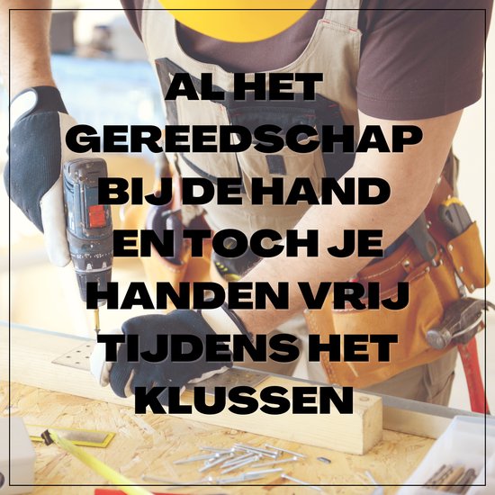 Draper Tools Gereedschapsgordel leder met dubbele buidel - D03138