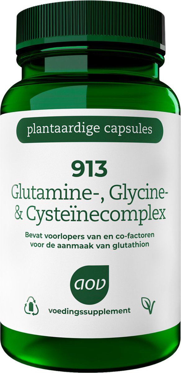 Goedkoopste AOV 913 Glutamine, Glycine- & Cysteïnecomplex - 30 vegacaps - Antioxidanten - Voedingssupplement