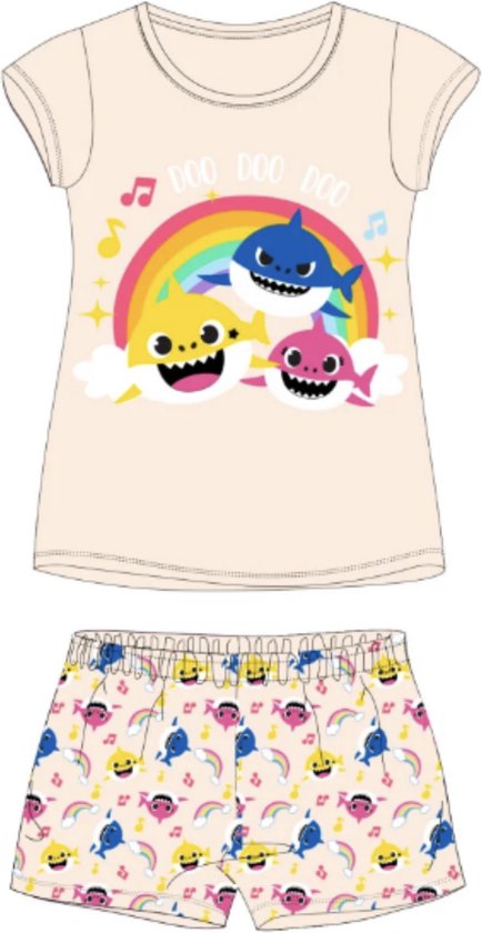 Bébé Shark Pyjama short Katoen Saumon Taille 92