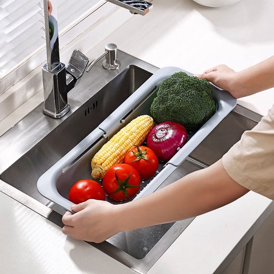 Panier de nettoyage réglable pour étagère de rangement de cuisine