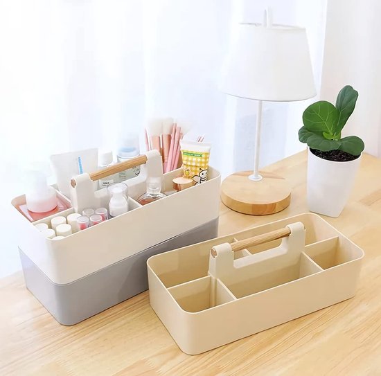 3delige set stapelbare organizercaddy met handgreep, grote ladekast