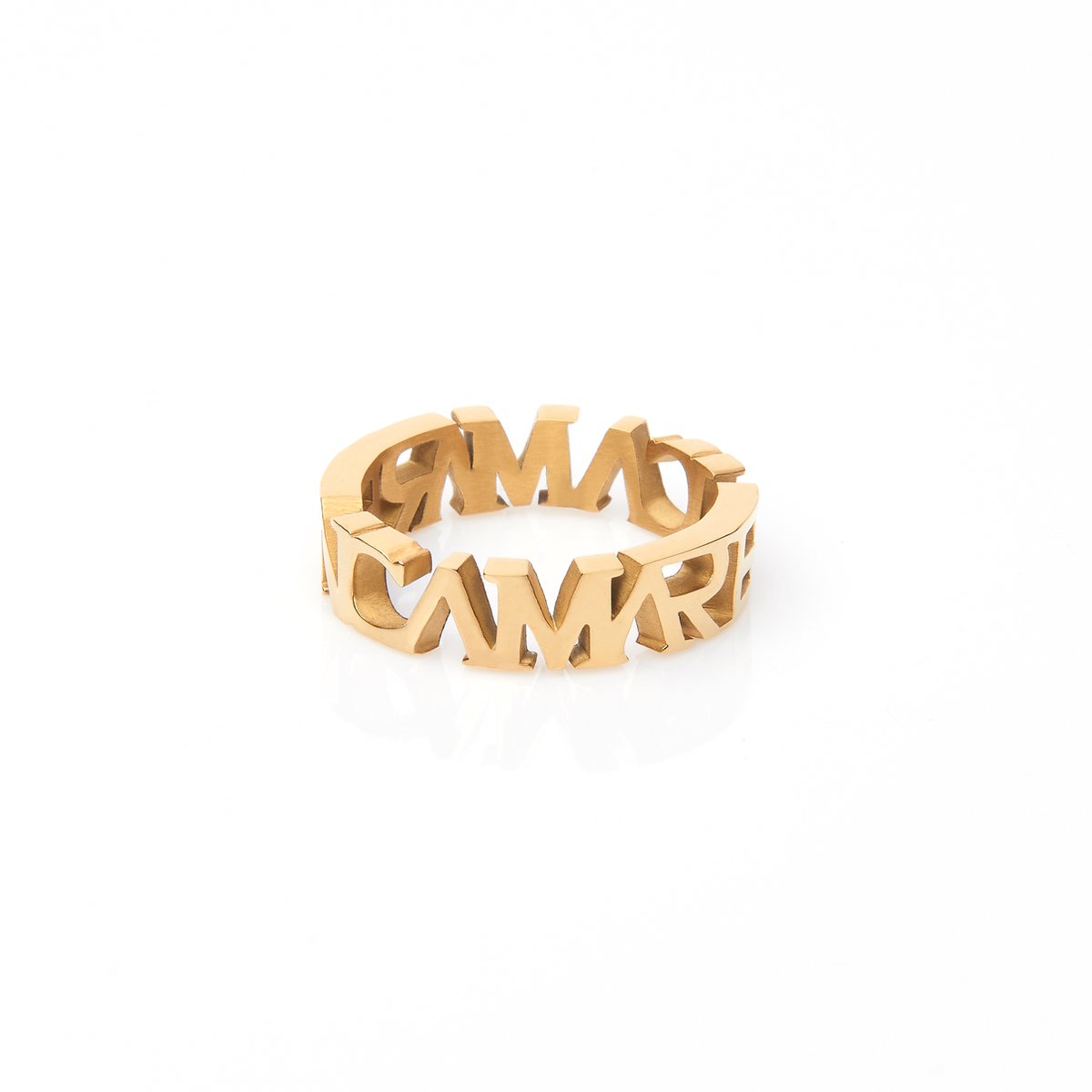 Marenca Gouden Marenca Logo Heren Ring (S)