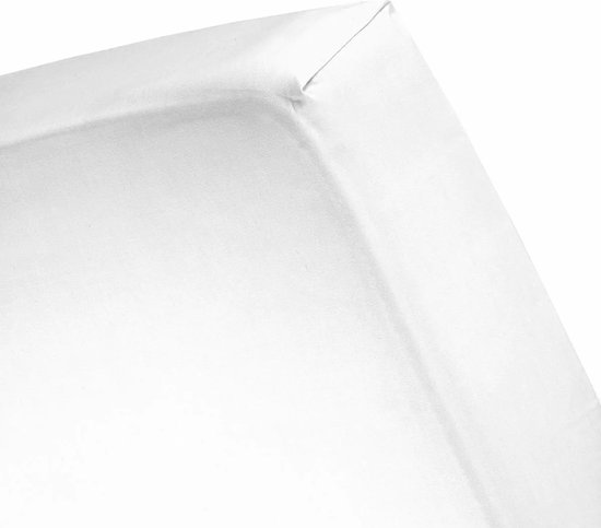 Damai Flannel Hoeslaken - Hoekhoogte 25 cm - 100 x 220 White