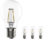 Classic LED Filament Lampen E27 - Helder glas - Dimbaar warm wit licht - 4-PACK