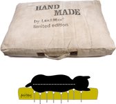 Lex & Max Handmade - Orthopédique - Coussin pour chien - Lit box - 90x65cm - Sable