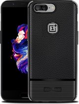 OnePlus 5T Rugged Armor Brushed TPU Hoesje Zwart