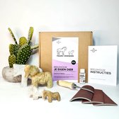 SamStone Doe-het-zelf pakket paard vrienden - speksteen - cadeau - kunst- hobby - 10 jr - dier - beeldhouwen