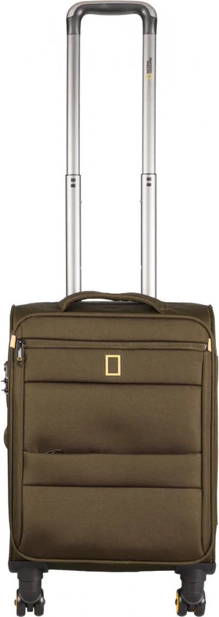 National Geographic Handbagage Zachte Koffer / Trolley / Reiskoffer - 46 cm (Small) - Passage- Khaki - Khaki / Small