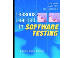 Omslag van Lessons Learned in Software Testing