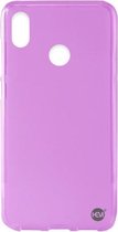 Huawei P20 Lite siliconenhoesje Mat Roze Siliconen Gel TPU / Back Cover / Hoesje