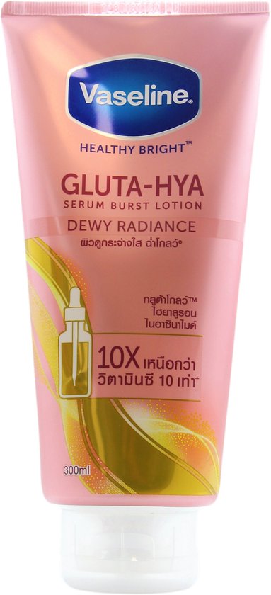 Vaseline Gluta HYA serum burst Body Lotion Dewy Radiance 300 ml bol