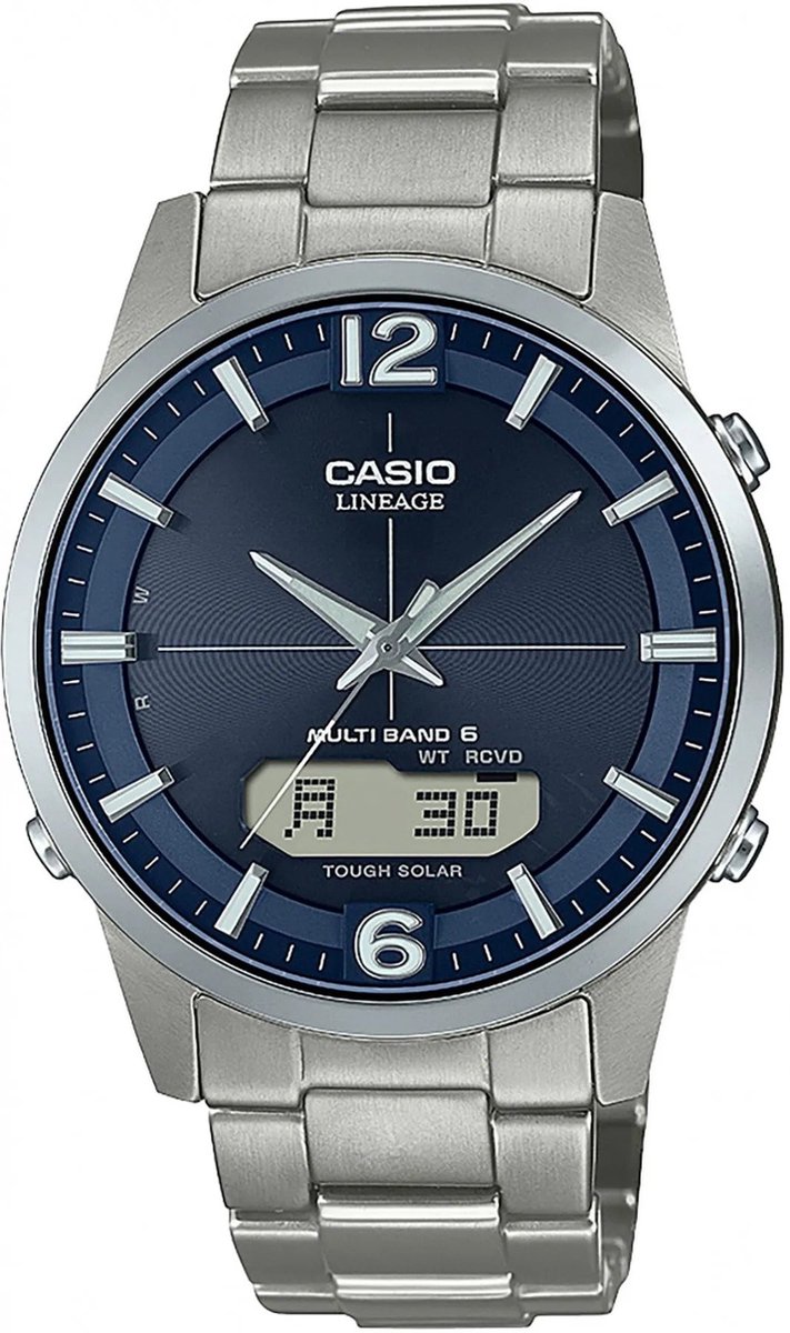 Casio LCW-M170TD-2AER Radio Controlled Heren Horloge Zilverkleurig - Ø 39,5 mm