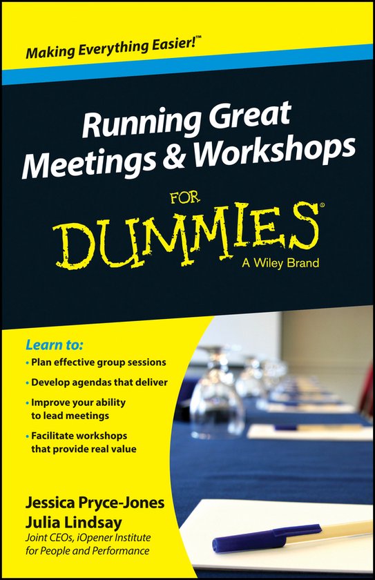 Runing Grt Workshops & Meting For Dumies - cover