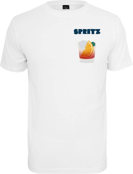 Mister Tee - Vintage Spritz Heren T-shirt - M - Wit
