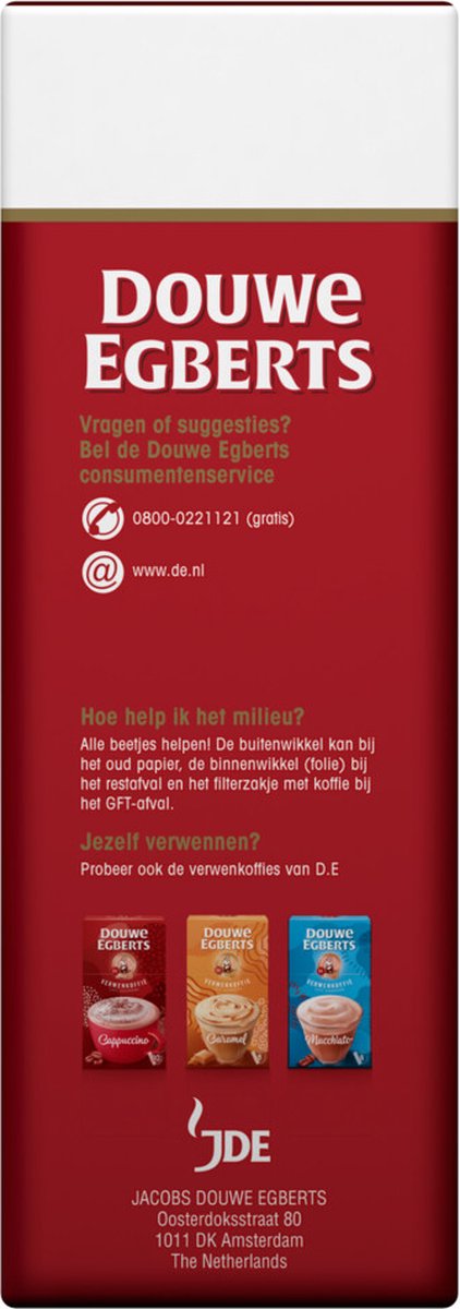 Douwe Egberts Aroma Rood Koffie Snelfilter Maling 500 gr thumbnail 5