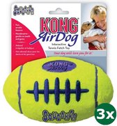 Kong airdog football geel 3x Small 9x5,5 cm