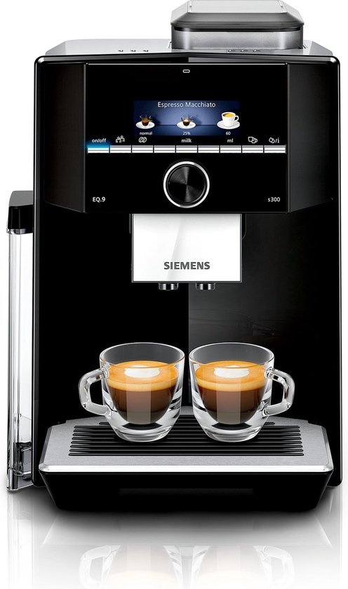 Siemens EQ.9 S300 TI923309RW - Volautomatische espressomachine - Zwart