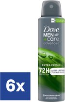 Dove Men Extra Fresh Deo Spray - 6 x 150 ml