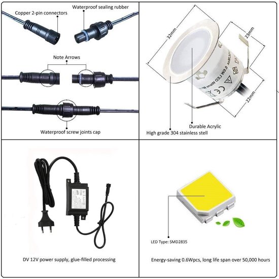Aufun Lot de 20 spots LED encastrables plats 230 V 5 W 450LM IP21 pour Aufun Lot de 20 spots LED encastrables plats 230 V 5 W 450LM IP21 pour