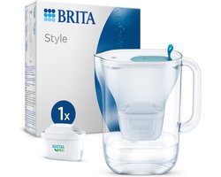 BRITA Waterfilterkan Style Cool 2.4L Blauw inclusief 1 MAXTRA PRO waterfilterpatroon Single Unit
