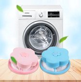 Herbruikbaar Wasmachine Filter - Haar Vanger - Drijvend Vangnet - Wasmachine Reiniger - Wasmachine Cleaner - Drijvend vangnet - Haarvanger - Ontstopper - Thuis - innovatie - Vangnet - Schoonmaakmiddel - Vuil verwijderen Blauw / Roze - 4 Stuk