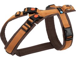 Annyx hondentuig hondentuigje - OPEN -( neksluiting) - Kaneel / Bruin - maat S - Borstomvang 52-64cm - Gewicht hond 9 -19 kg