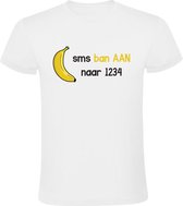SmsBanane T-Shirt Homme | banane | Manger | textos | fruits | en bonne santé | téléphone | message |