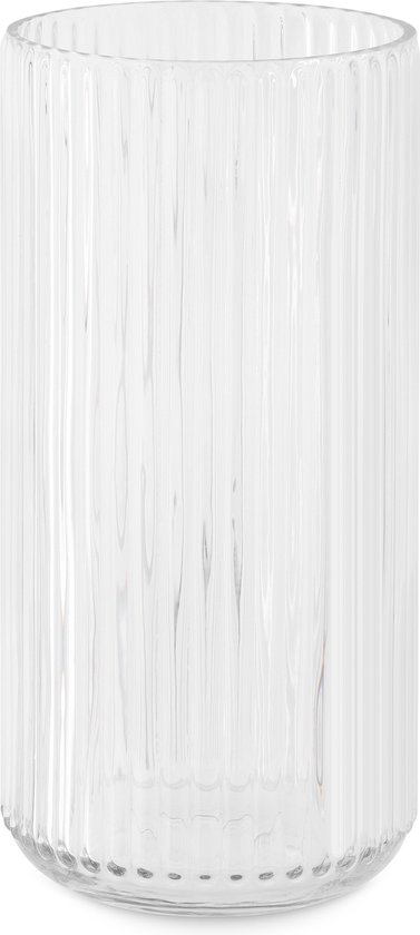 Geribbelde glazen tafelvaas H65 cm-Passion Décor