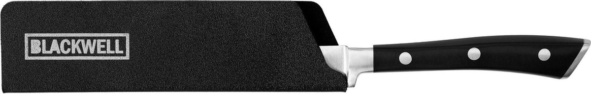 Blackwell Mesbeschermer - Universele Messchede Blade Guard - Kunststof Met Viltvoering - Zwart Beschermt Lemmet - Voor Lemmet Tot 15 cm