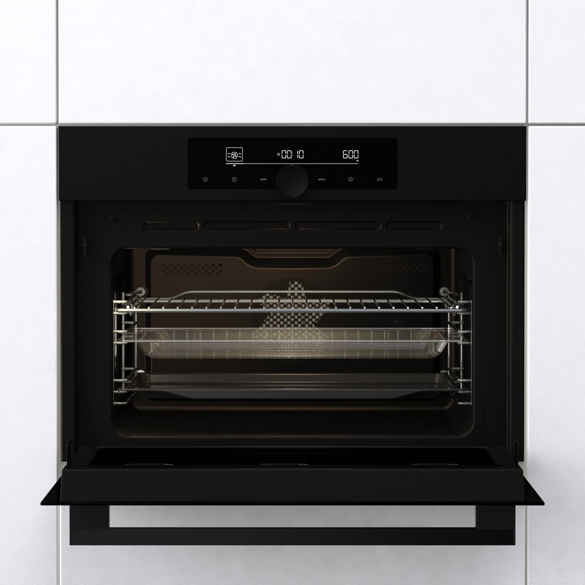 ETNA CM914MZ - Oven met magnetronfunctie - Turbo-hetelucht - XL Inhoud 50 l - Inverter 1000W - Matzwart - AirCrisp - Hydrolyse reiniging - 12 ovenfuncties – foto 4