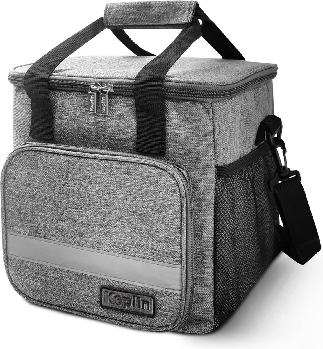 KEPLIN Kühltaschen - Weiche große Isoliertasche, tragbare & wasserdichte Kühlbox, isolierte Thermotasche & Picknicktasche, auslaufsicherer Kühlkorb mit Schulterriemen für Camping
