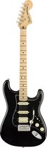 Fender American Performer Stratocaster HSS, Black MN - Elektrische gitaar - zwart