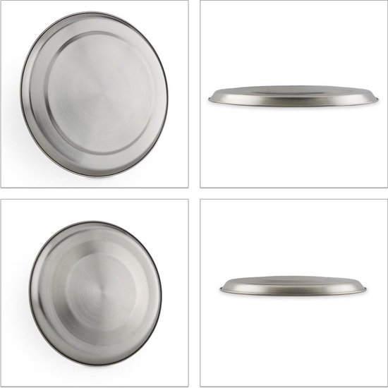 3 Stuks Titanium Snijplank Set - Antislip, Roestvrij Staal, 34 x 23 cm, 29 x 20 cm en 25 x 15 cm - Dubbelzijdige Snijmatten Voor Levensmiddelen