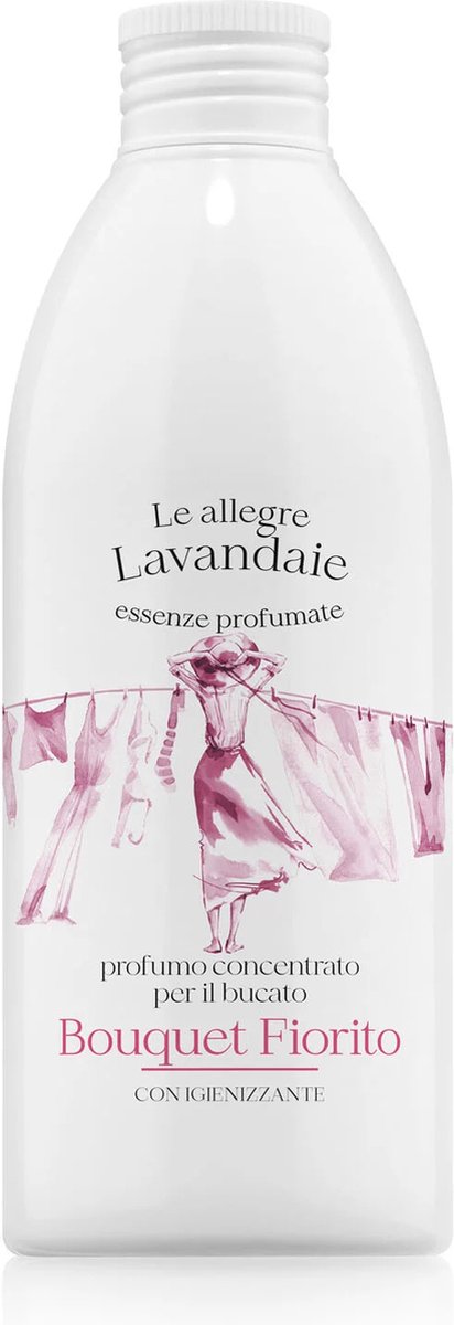 Wasparfum - Le Allegre Lavandaie Bouquet Fiorito 250ml - Geur bij de Was - Parfum bij de Was - Parfum voor de was - Geurbooster - Nieuwste Wassensatie