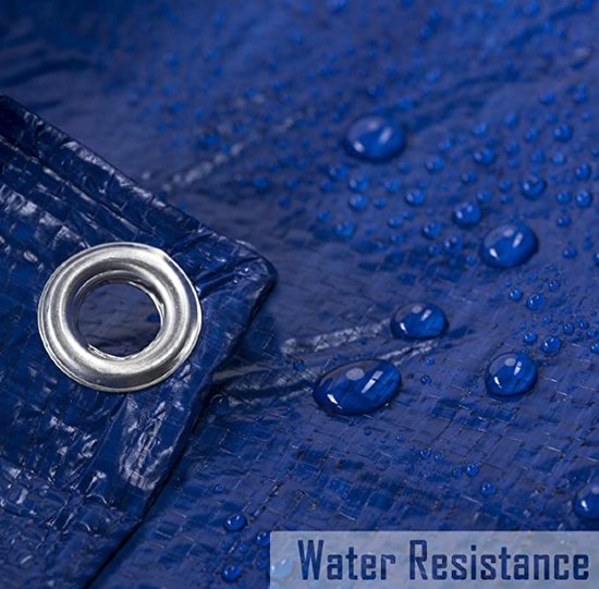 Bâche - 2x3 M - Blauw - PE - 80gr/m² - Indéchirable - Aluminium Eye/1M