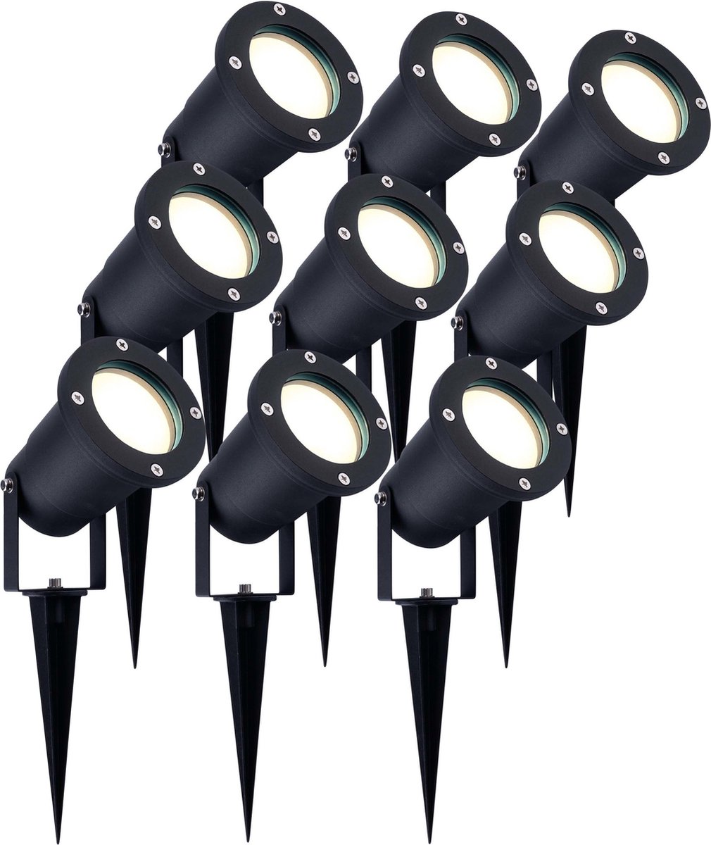 Ledvion - 9X LED Prikspots - IP65 - 5W - 4000K - 1M