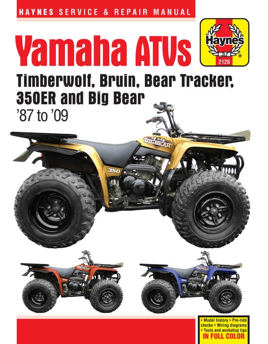 Yamaha Atvs Timberwolf, Bruin, Bear Tracker, 350er and Big B ... - cover