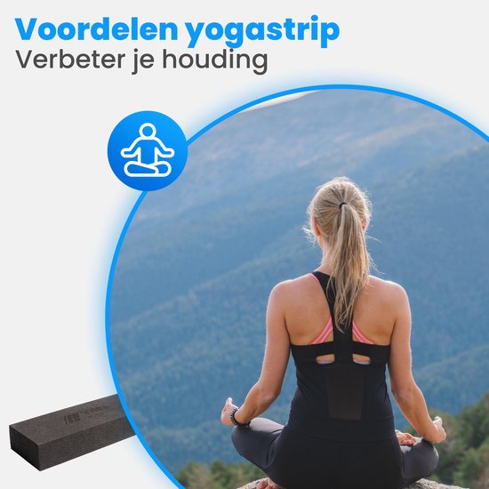 Vilta yoga strip - Rol - Strap - Rubber - Critical alignment - Rugstretcher  - Houding... | bol.com