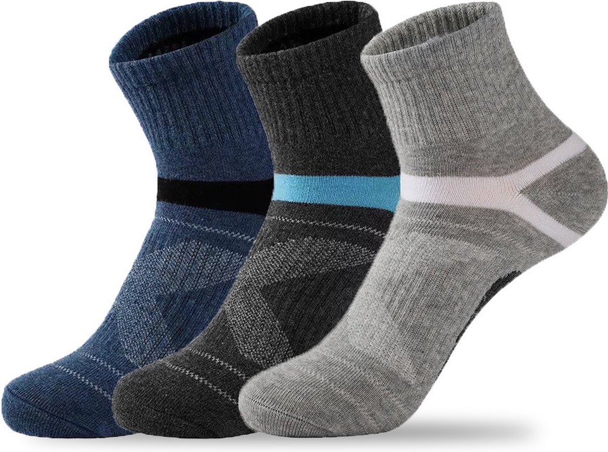 Sport sokken - Outdoor Socks Running Athletic - Women Men - Cushioned Sports Socks - 3 pack