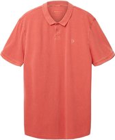 TOM TAILOR overdyed polo Heren Poloshirt - Maat M