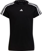 Adidas 3stripes essentials aeroready t-shirt in de kleur zwart.