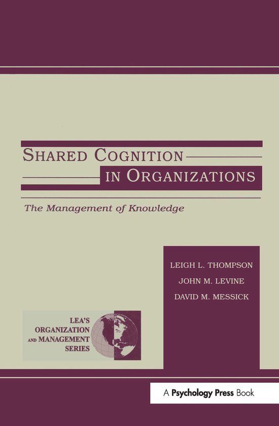 Organization and Management Series- Shared Cognition in Orga ... - cover